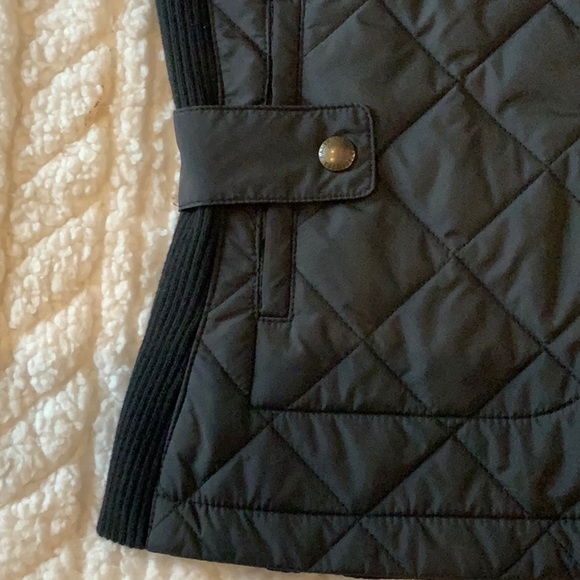 Ralph Lauren Polo Sport Black Vest with Tan Suede Size S/P - Picture 5 of 9